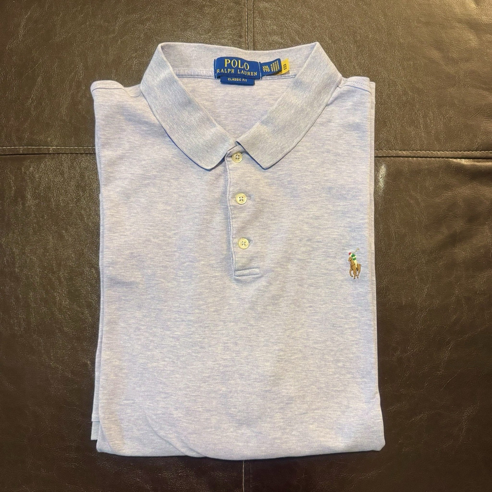 Polo Ralph Lauren Classic Fit Golf Shirt Men's Size:XXL Cotton Colors Pony Blue